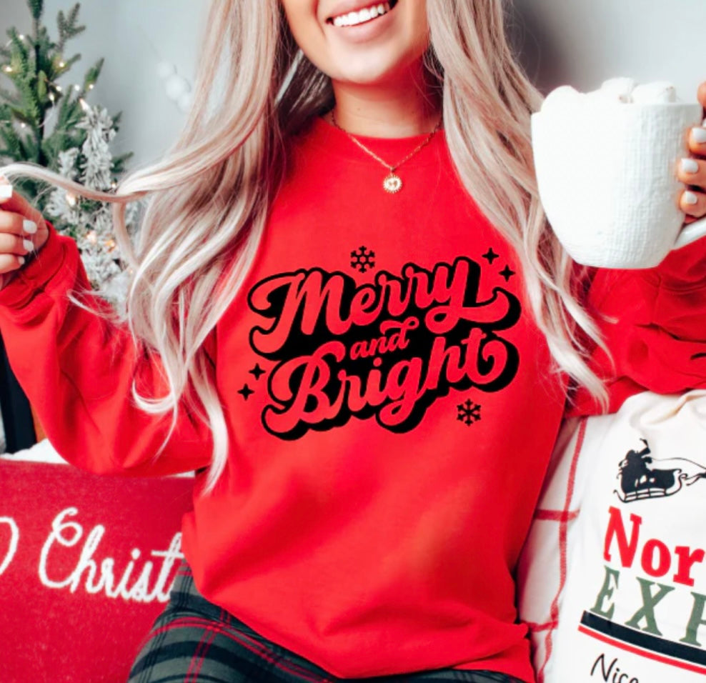 Merry & Bright Crewneck Sweatshirt