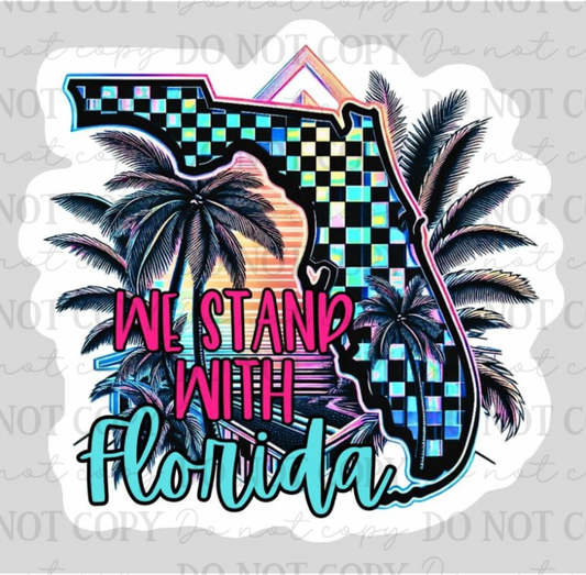 We Stand With Florida Decal