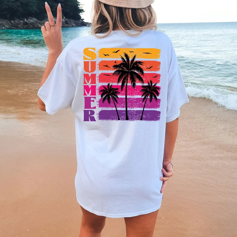 Summer Palm Tree Graphic Tee